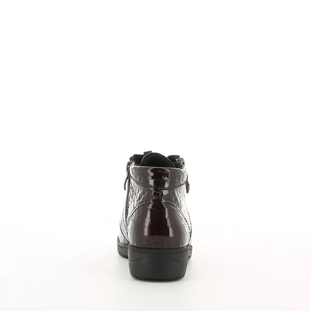 Image (3) de la chaussures Caprice - Bottines Bordeaux en Cuir vernis