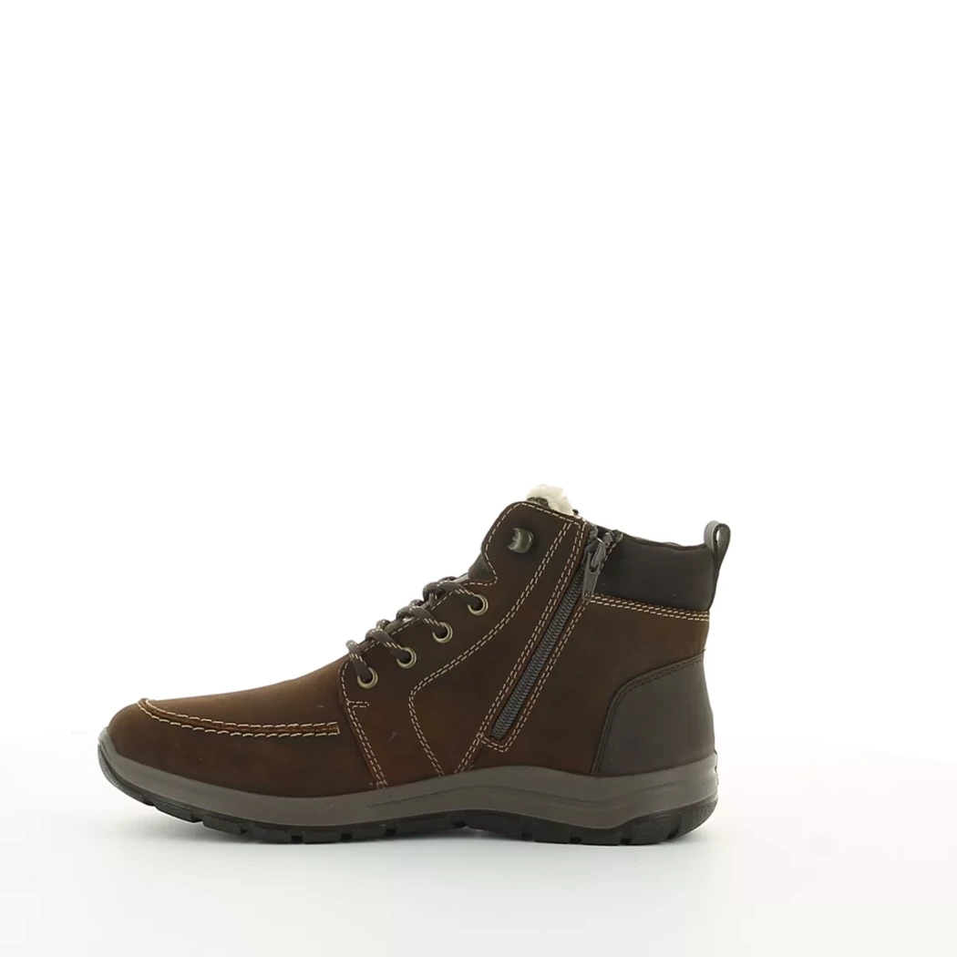 Image (4) de la chaussures Rieker - Bottines Cuir naturel / Cognac en Cuir nubuck