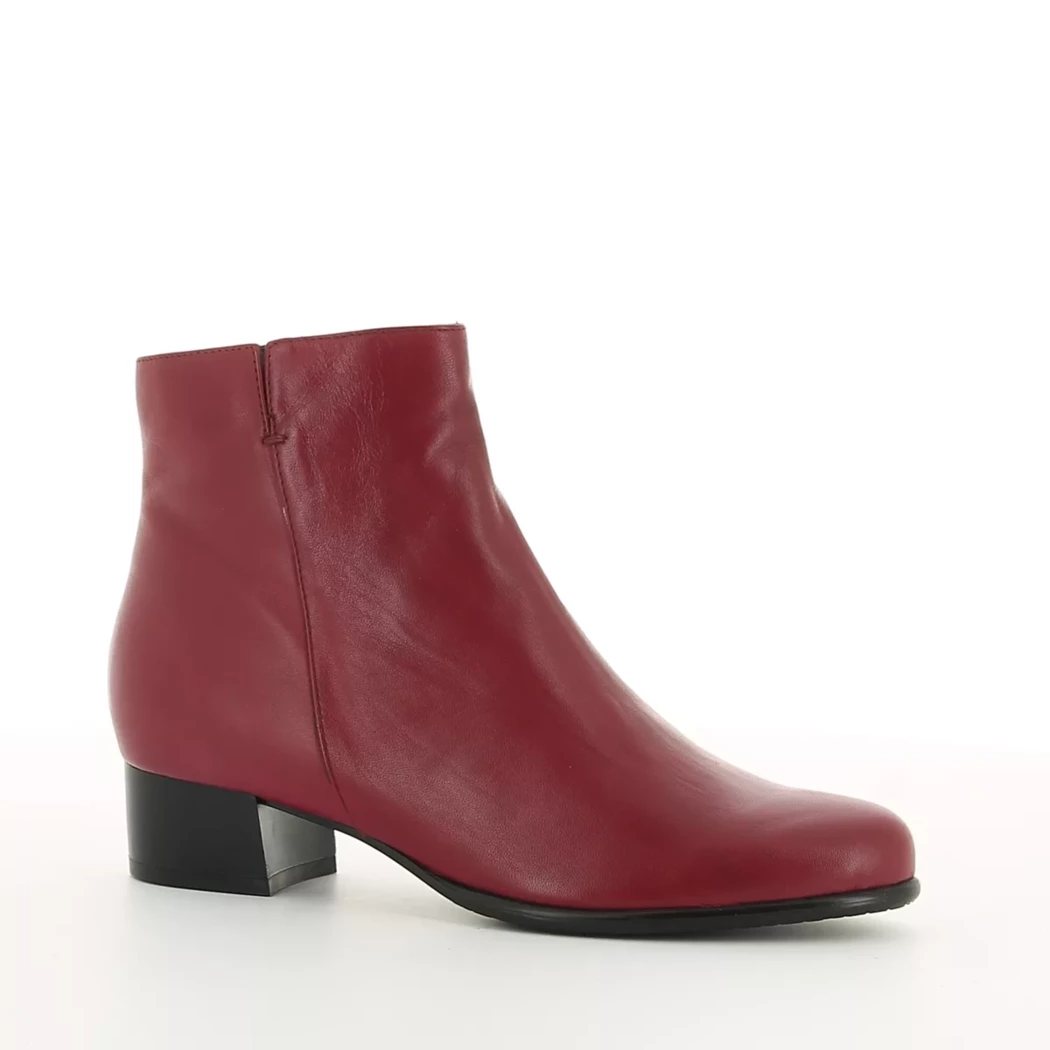 Image (1) de la chaussures Desir de fuite - Boots Rouge en Cuir