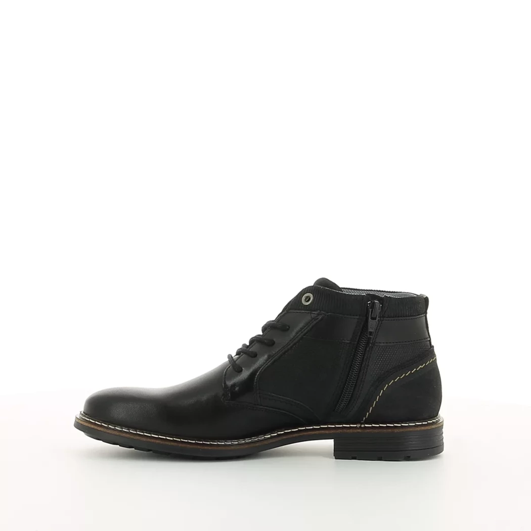 Image (4) de la chaussures Hub Station - Bottines Noir en Cuir